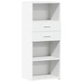 Miniatyrbilde 3 av 11: vidaXL Hylle hvit 50x42,5x124 cm konstruert tre