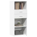 Miniatyrbilde 4 av 11: vidaXL Hylle hvit 50x42,5x124 cm konstruert tre