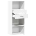 Miniatyrbilde 8 av 11: vidaXL Hylle hvit 50x42,5x124 cm konstruert tre
