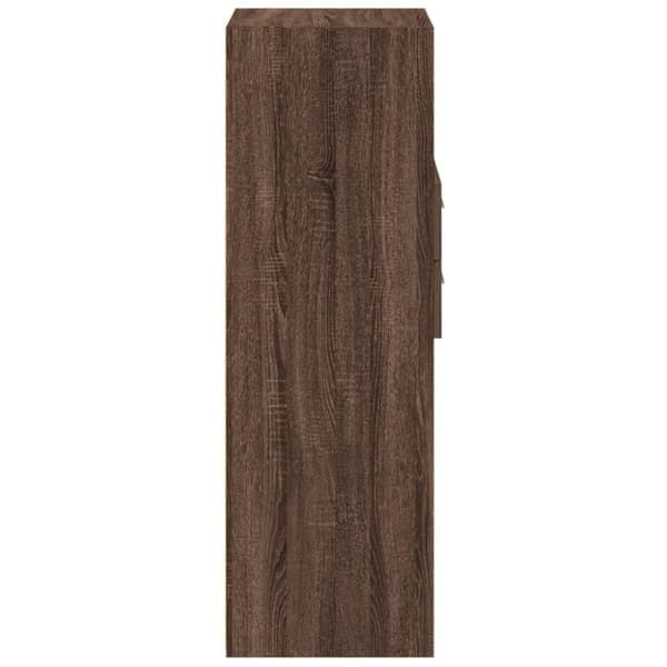 vidaXL Hylle brun eik 30x42,5x124 cm konstruert tre