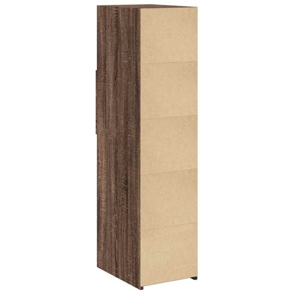 vidaXL Hylle brun eik 30x42,5x124 cm konstruert tre
