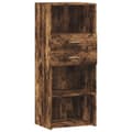 Miniatyrbilde 1 av 11: vidaXL Hylle røkt eik 50x42,5x124 cm konstruert tre