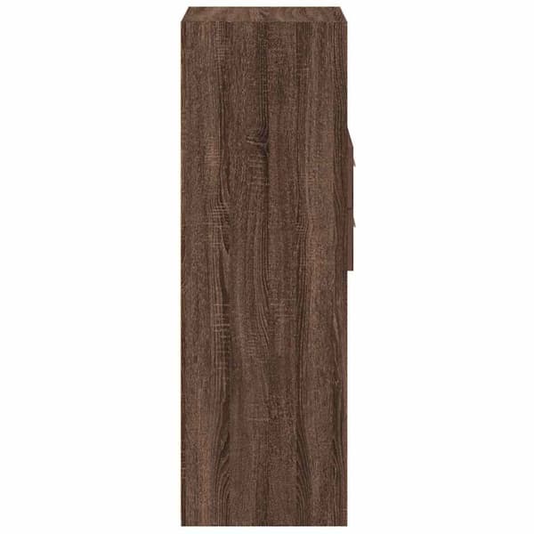 vidaXL Hylle brun eik 50x42,5x124 cm konstruert tre