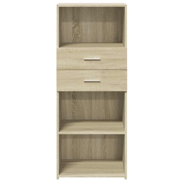 vidaXL Högskåp sonoma-ek 50x42,5x124 cm konstruerat trä