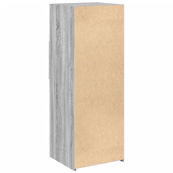 vidaXL Hylle grå sonoma 45x42,5x124 cm konstruert tre