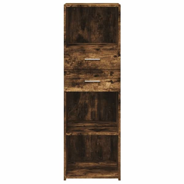 vidaXL Hylle røkt eik 40x42,5x124 cm konstruert tre