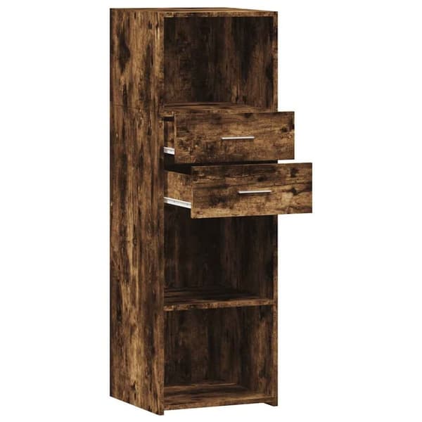 vidaXL Hylle røkt eik 40x42,5x124 cm konstruert tre