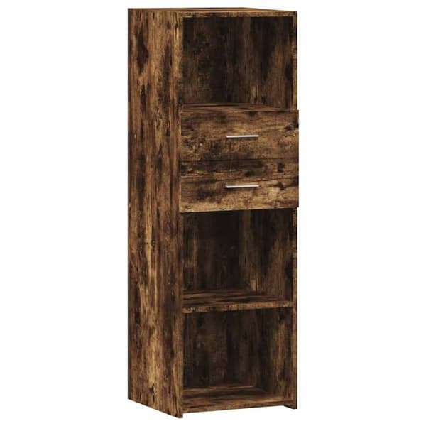 vidaXL Hylle røkt eik 40x42,5x124 cm konstruert tre