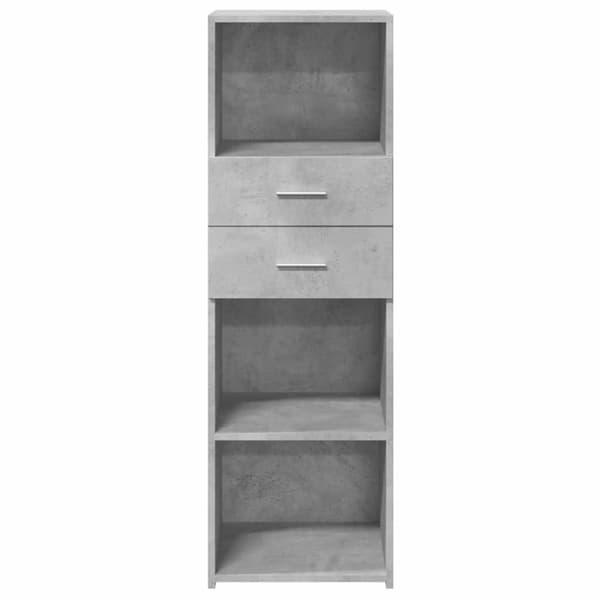 vidaXL Hylle betonggrå 40x42,5x124 cm konstruert tre