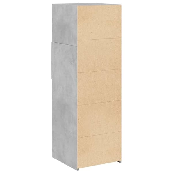 vidaXL Hylle betonggrå 40x42,5x124 cm konstruert tre