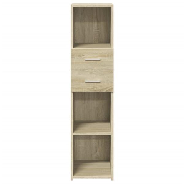 vidaXL Hylle sonoma eik 30x42,5x124 cm konstruert tre