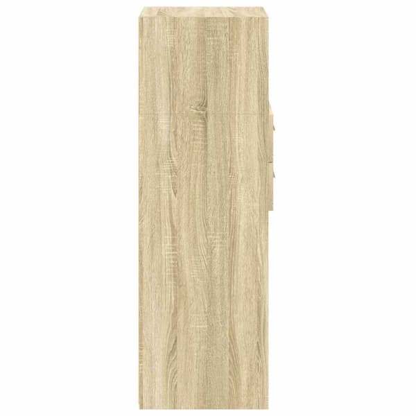 vidaXL Hylle sonoma eik 30x42,5x124 cm konstruert tre