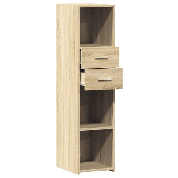 vidaXL Hylle sonoma eik 30x42,5x124 cm konstruert tre