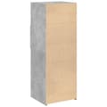 Miniatyrbilde 7 av 11: vidaXL Hylle betonggrå 45x42,5x124 cm konstruert tre