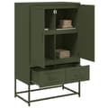 Miniatyrbillede 5 af 11: vidaXL højskab 68x39x111,5 cm stål olivengrøn
