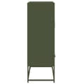Miniatyrbillede 7 af 11: vidaXL højskab 68x39x111,5 cm stål olivengrøn
