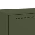 Miniatyrbillede 10 af 11: vidaXL højskab 68x39x111,5 cm stål olivengrøn