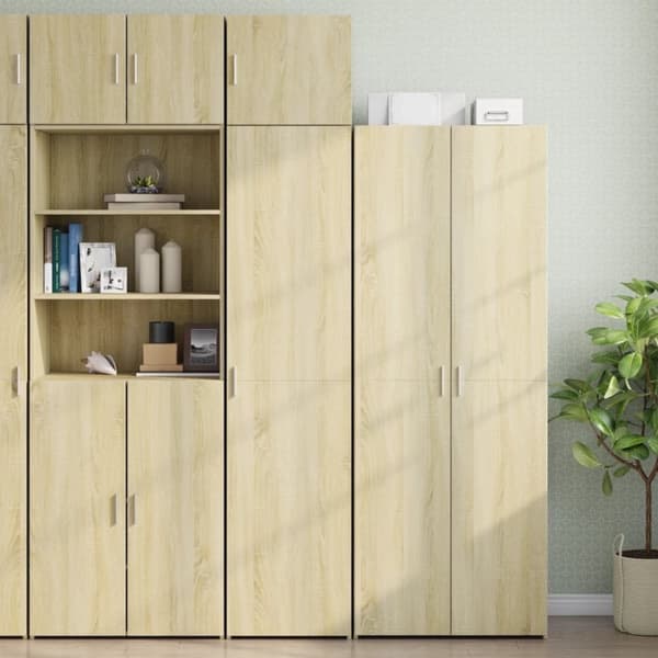 vidaXL vægskab 45x42,5x40 cm konstrueret træ sonoma-eg