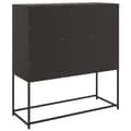 Miniatyrbillede 9 af 11: vidaXL skab 100,5x39x107 cm stål sort