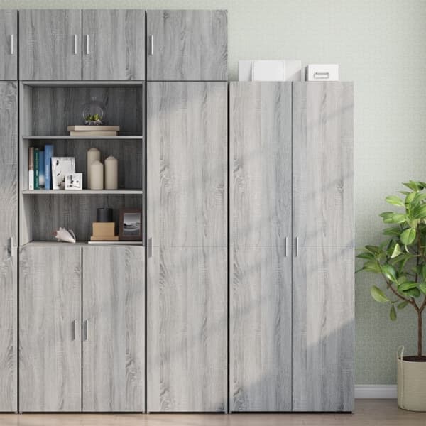 vidaXL vægskab 45x42,5x40 cm konstrueret træ grå sonoma-eg