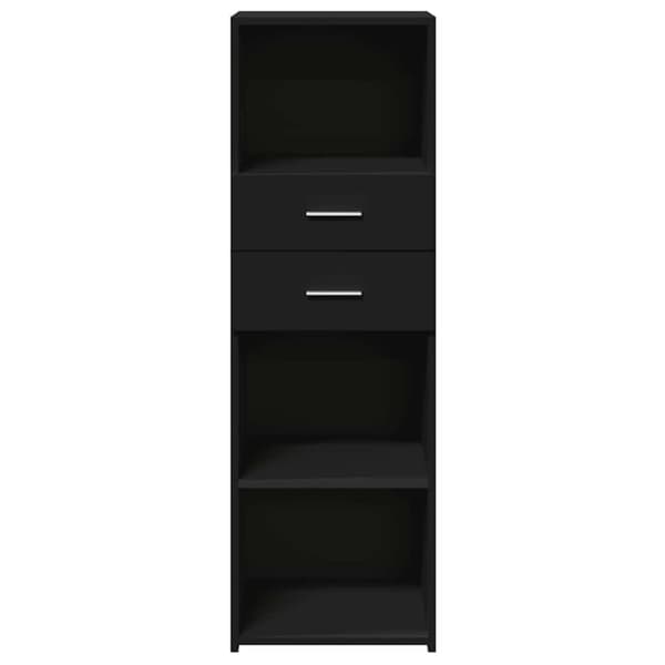 vidaXL Hylle svart 40x42,5x124 cm konstruert tre