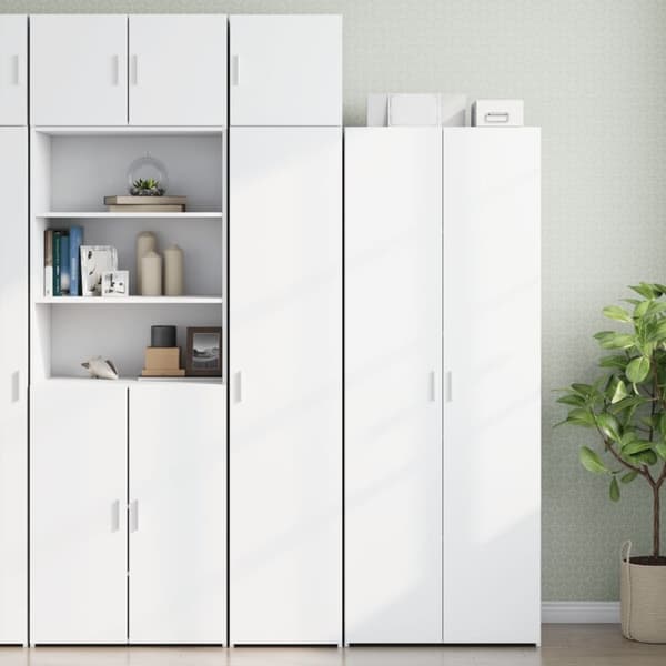 vidaXL Veggskap hvit 40x42,5x40 cm konstruert tre