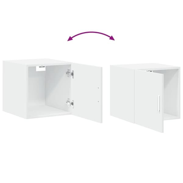 vidaXL Veggskap hvit 40x42,5x40 cm konstruert tre