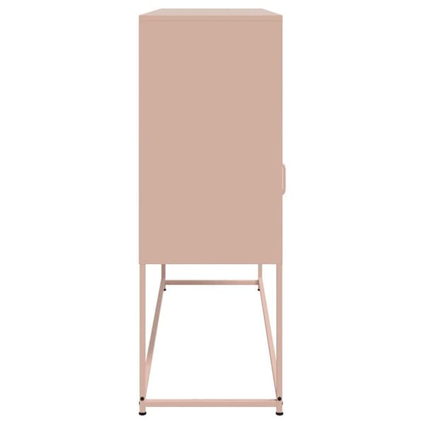 vidaXL Skjenk rosa 100,5x39x107 cm stål