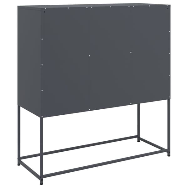 vidaXL skænk 100,5x39x107 cm stål antracitgrå