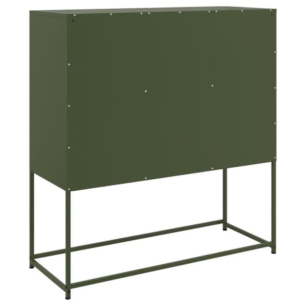vidaXL Senkki oliivinvihreä 100,5x39x107 cm teräs