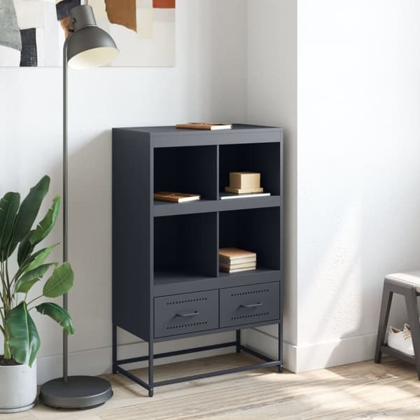vidaXL Kaappi antrasiitti 68x39x111,5 cm teräs