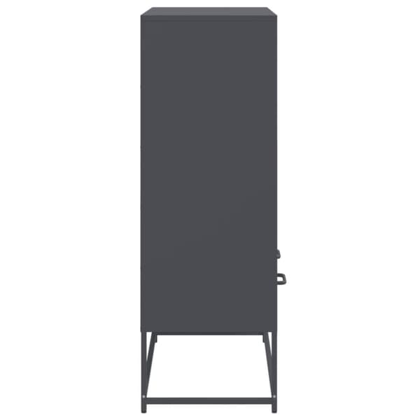 vidaXL Kaappi antrasiitti 68x39x111,5 cm teräs