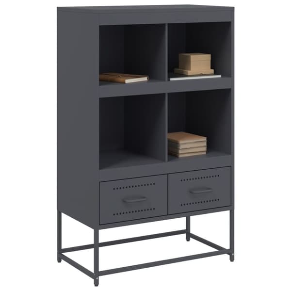 vidaXL Kaappi antrasiitti 68x39x111,5 cm teräs