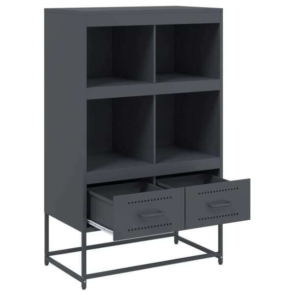 vidaXL Kaappi antrasiitti 68x39x111,5 cm teräs