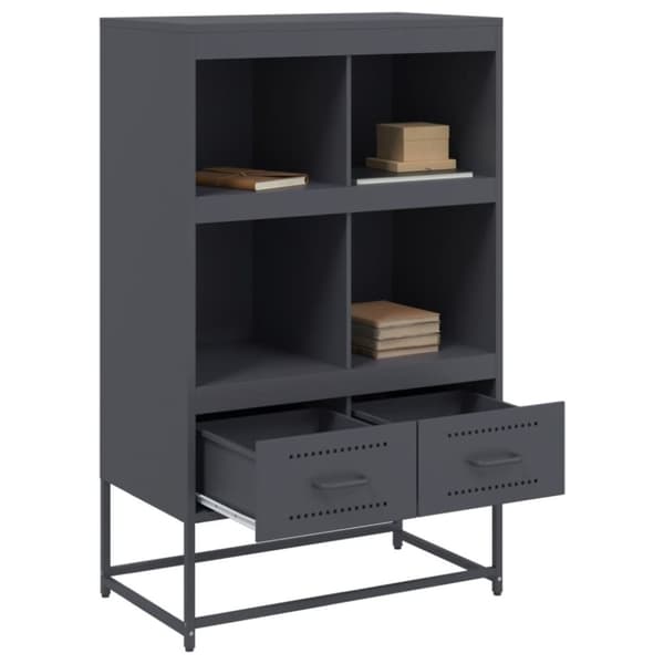 vidaXL Kaappi antrasiitti 68x39x111,5 cm teräs