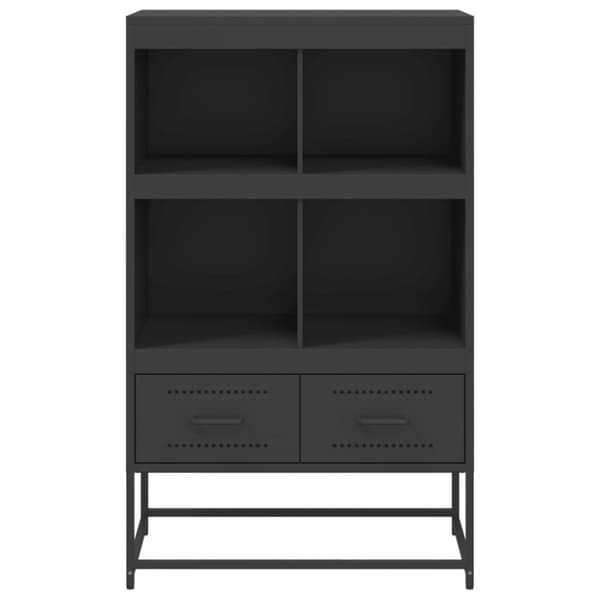 vidaXL skab 68x39x111,5 cm stål sort