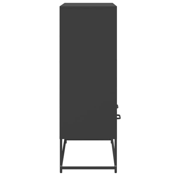 vidaXL skab 68x39x111,5 cm stål sort