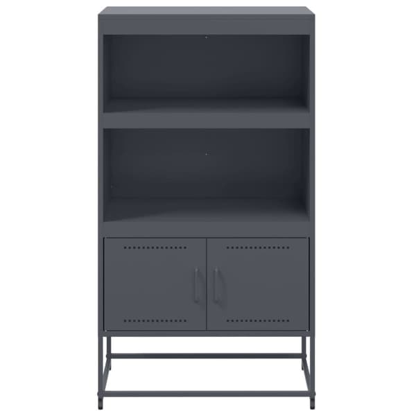 vidaXL Highboard antrasitt 68,5x38,5x123,5 cm stål