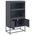 Miniatyrbilde 10 av 11: vidaXL Highboard antrasitt 68,5x38,5x123,5 cm stål