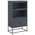 Miniatyrbilde 1 av 11: vidaXL Highboard antrasitt 68,5x38,5x123,5 cm stål