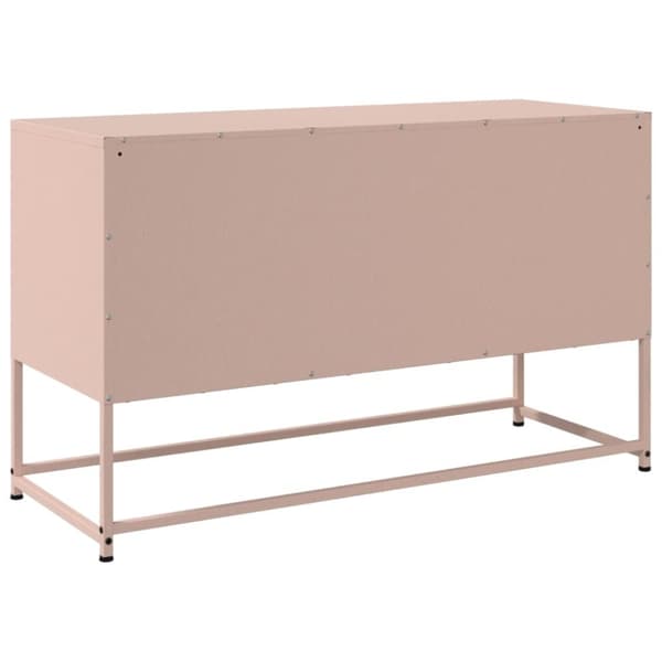 vidaXL Highboard rosa 36x39x123 cm stål