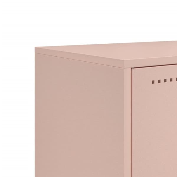 vidaXL Highboard rosa 36x39x123 cm stål