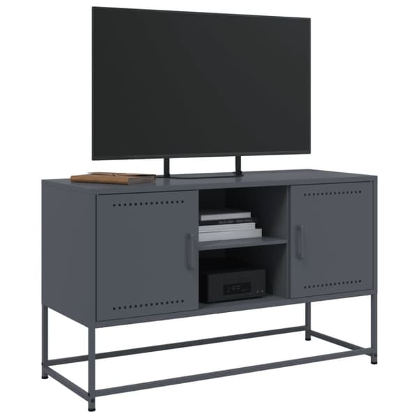 vidaXL Highboard olivengrønn 36x39x123 cm stål