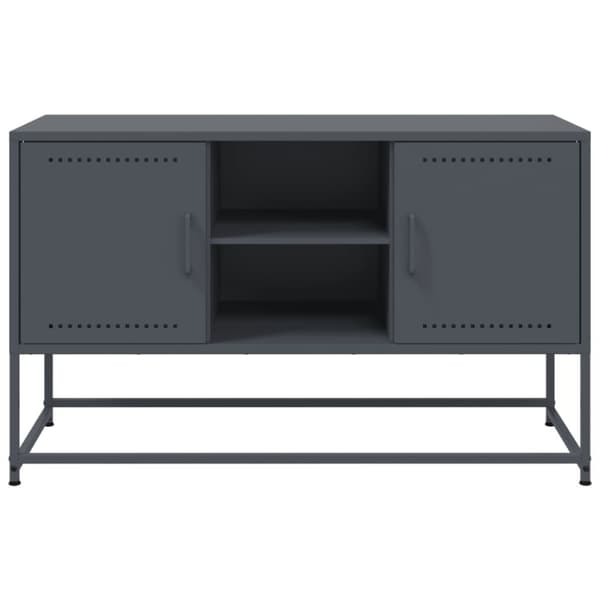 vidaXL Highboard olivengrønn 36x39x123 cm stål