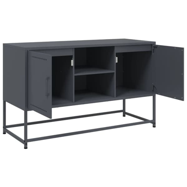 vidaXL Highboard olivengrønn 36x39x123 cm stål