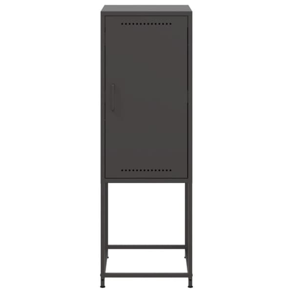 vidaXL højskab 36x39x107 cm stål sort