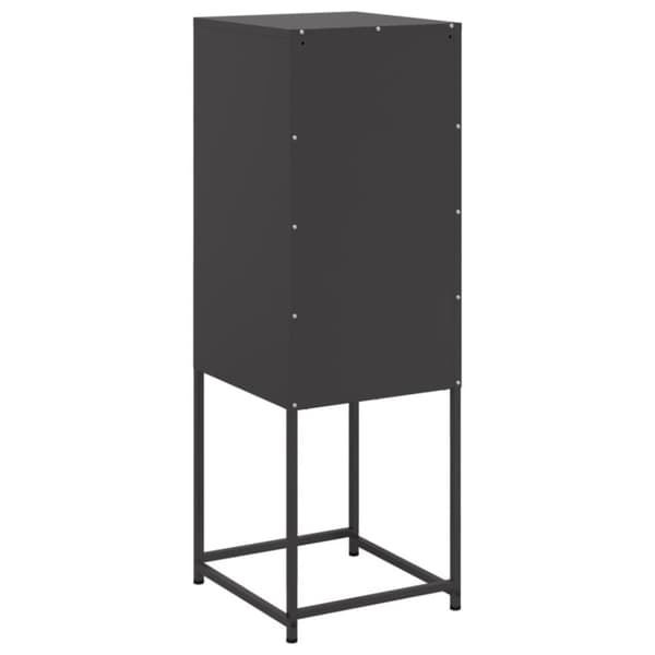 vidaXL højskab 36x39x107 cm stål sort