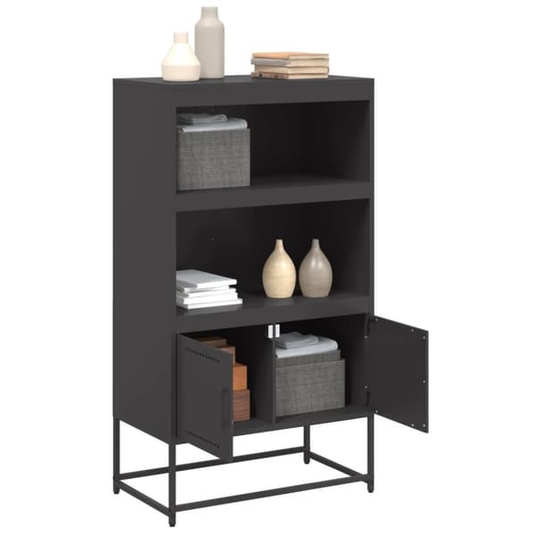 vidaXL skab 68,5x38,5x107 cm stål lyserød