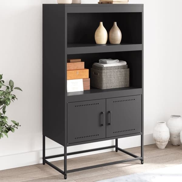 vidaXL skab 68,5x38,5x107 cm stål lyserød