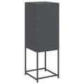 Miniatyrbilde 9 av 11: vidaXL Highboard antrasitt 36x39x107 cm stål